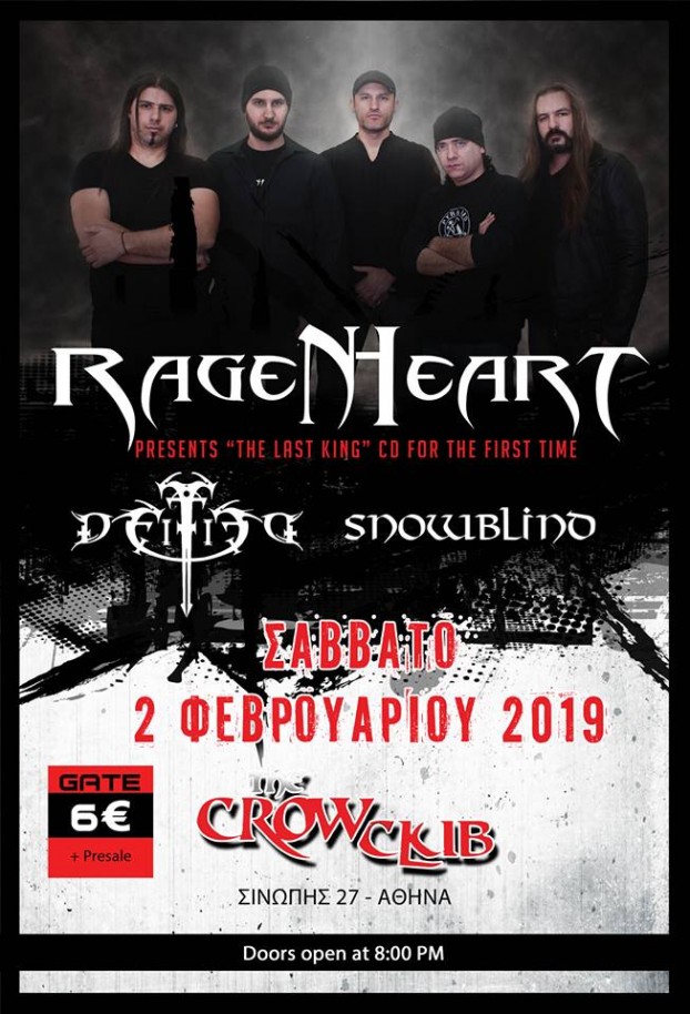 Live 2/2/2019 at the Crow Club with Deified & Snowblind